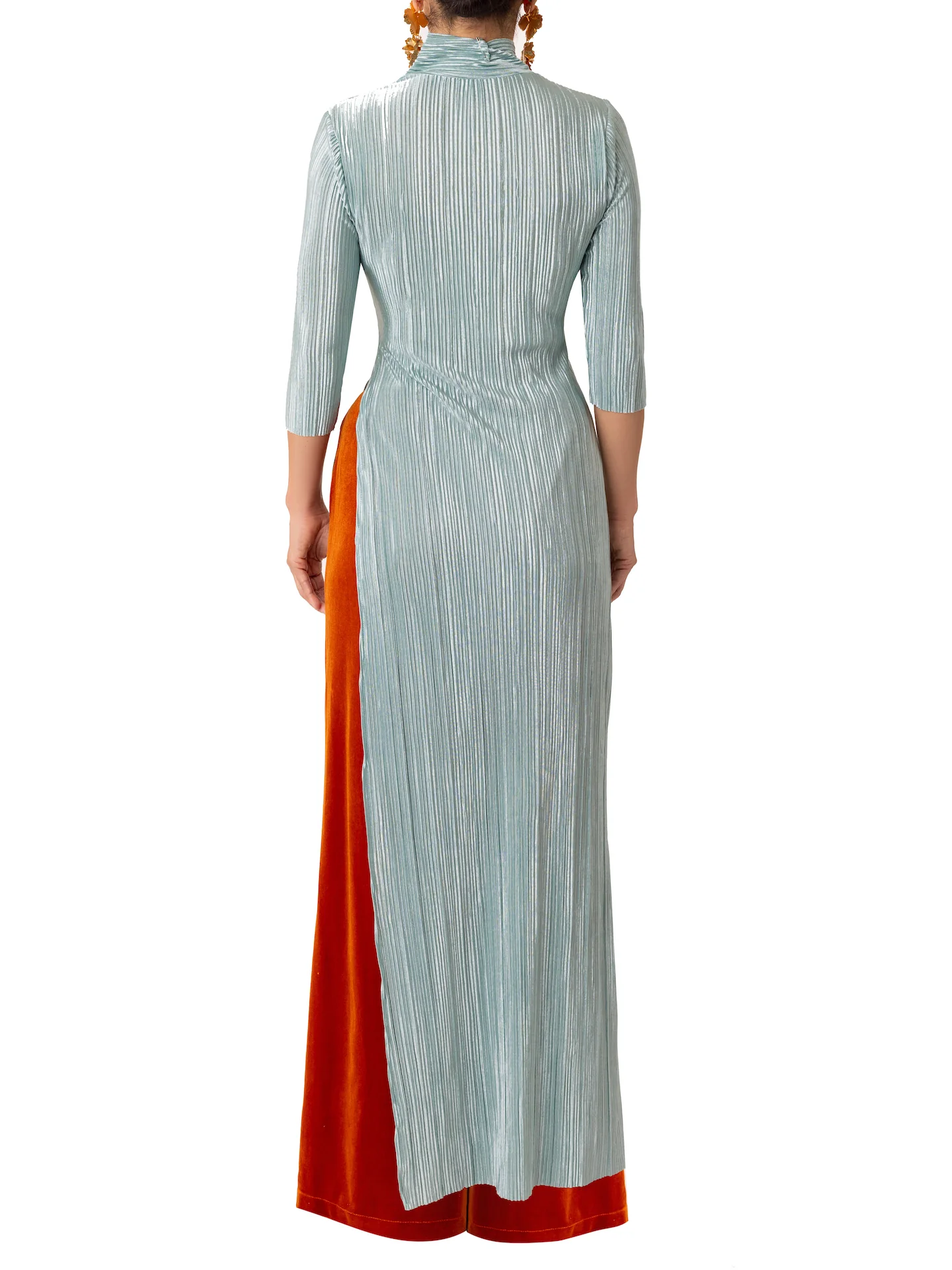 “Ethel” Crystal Blue Maxi Top - Image 8