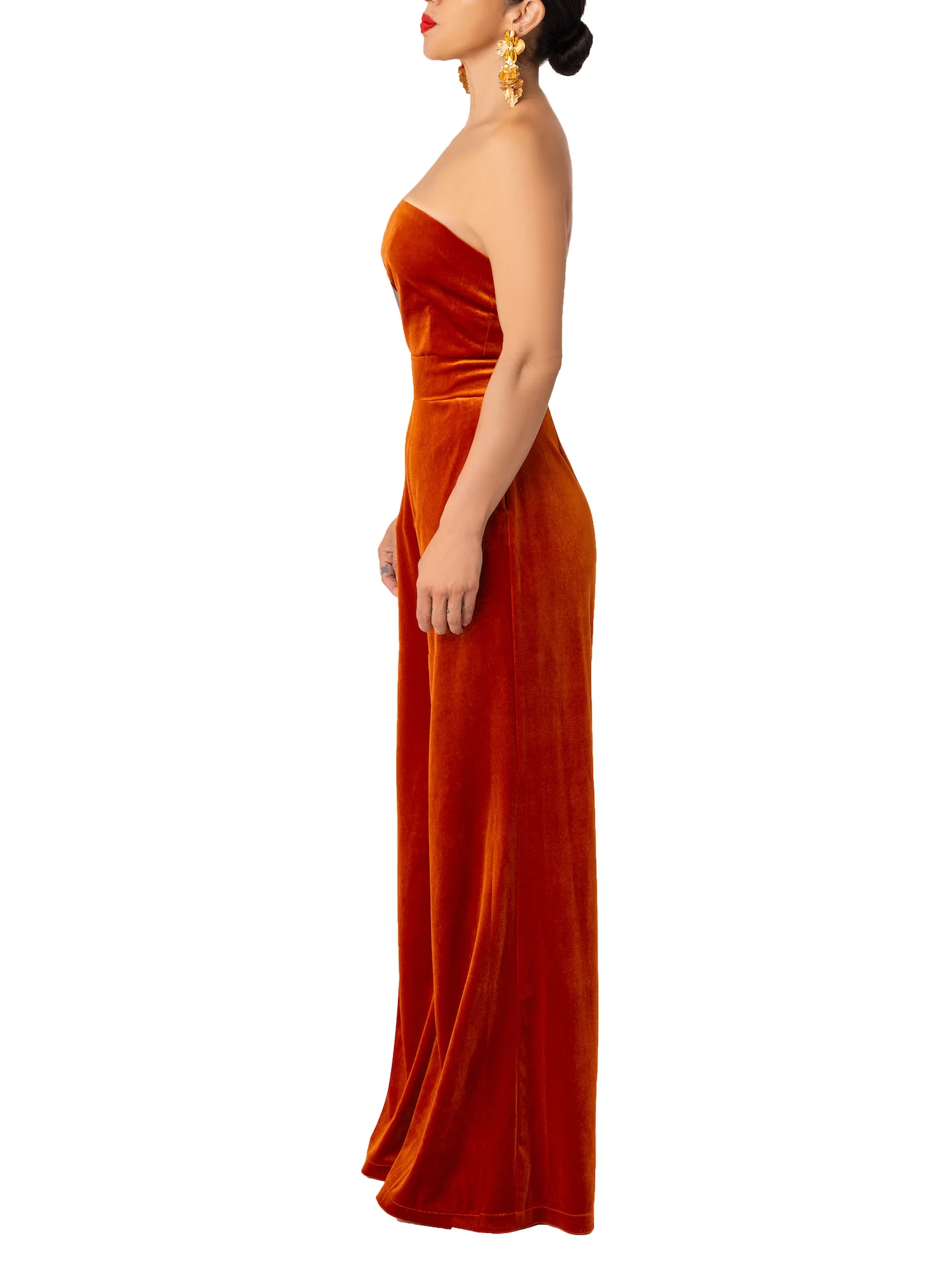 “Meryl” Copper Contrast Jumpsuit - Image 5